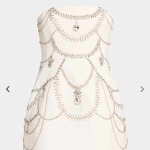 SIMKHAI “Arta” Crystal Embellished Mini Dress Perfect for any Special Occasion